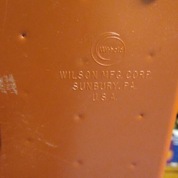 Vibrant Orange Wil-hold Sewing Arts & Crafts Box Cottagecore Grandmacore - Picture 2 of 8